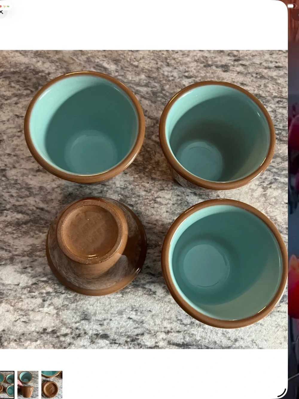 Taylor Smith & Taylor HLC Chateau Buffet Custard Cups  set/4